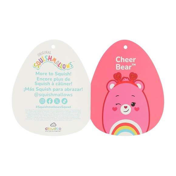 Squishmallows Care Bears Valentine’s Day Cheer Bear - Picture 6 of 13